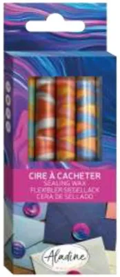 Image de Crayons de cire Aladine Bricolage créatif Effet marbré 5 pièces Multicolores