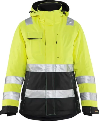 Produktbild von Blakläder® Damen High Vis Winterjacke High Vis Rot/Schwarz 4872 1987, Farbe:gelb/schwarz, Größe:3XL