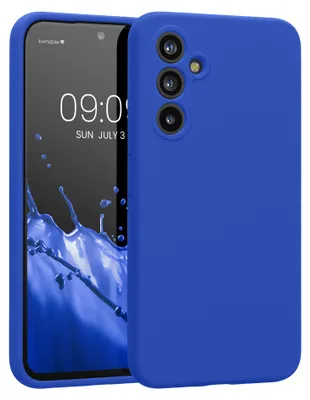 Produktbild von kwmobile Hülle kompatibel mit Samsung Galaxy A54 5G - Hülle Silikon gummiert - Handyhülle - Handy Case in Baltik Blau