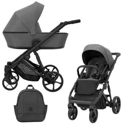 Image de Kunert Arizo 2in1 poussette en anthracite/graphite - légère, élégante et polyvalente