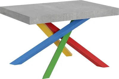 Produktbild von Ausziehbarer Tisch 90x120/224 cm Volantis Cemento Gestell 4/B