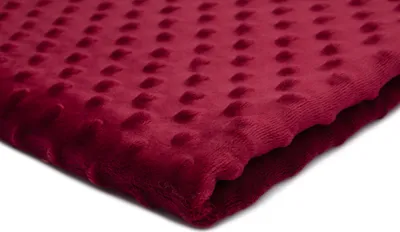 Obrázok produktu pre Minkee Dots Nubs, Dimples Dots Úplet Bordeaux Red 50 x 155 cm
