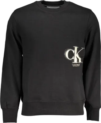 Produktbild von CALVIN KLEIN SWEATSHIRT OHNE REISSVERSCHLUSS SCHWARZER MANN : Farbe - Schwarz, Größe - XL Größe: XL Farbe: Schwarz