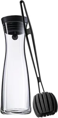 Obrázok produktu pre Sklenená karafa so silikónovým viečkom, 1 l, vysoká kvalita