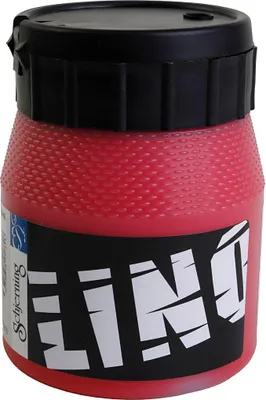 Image de Schjerning Lino, rouge, peinture à base d'eau, liquide, 250 ml, 1 pièce(s)