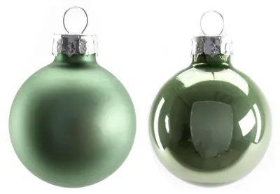 Produktbild von TrendLine Weihnachtskugeln aus Glas Ø 3,5 cm salbeigrün 16 Stück