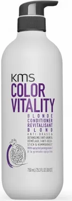 Produktbild von KMS Color Vitality Blond Conditioner 750ml neutralisiert Gelbstiche für blondes, gesträhntes und aufgehelltes Haar