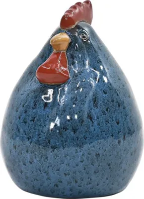 Produktbild von Dekofigur Huhn Lafiora blau H 29 cm