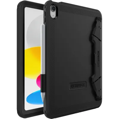 Produktbild von OtterBox Defender Robust Hülle für Apple iPad (10. Generation) Tablet - Schwarz - 1 - Sturzsicher, Abriebfest, Staubfest, Schmutzabweisend - 27,7 cm (10,9 Zoll) Maximale unterstützte Bildschirmgröße