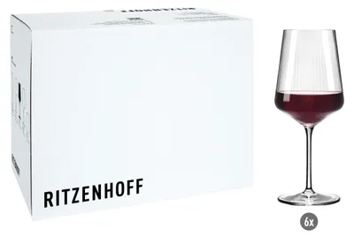 Produktbild von Ritzenhoff Sonnenschliff Rotweingläser 6er Set 540 ml Kristallglas