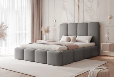 Produktbild von FURMEB24 Polsterbett MARO - 140 x 200 cm - GRAU
