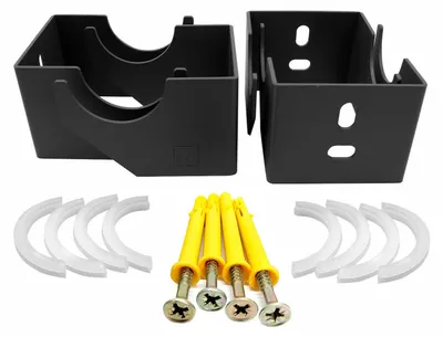 Produktbild von Radiatorhalterung Heizkörperhalterung Heizkörperstütze - Doppelarm - Vertikal - 85 x 67 x 57,5 mm - Anthrazit