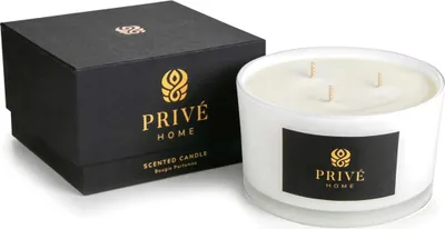 Obrázok produktu pre Sviečka PRIVE HOME, 580 g (vôňa dreva, kvetov, santalového dreva, vanilky, jantáru a pižma)