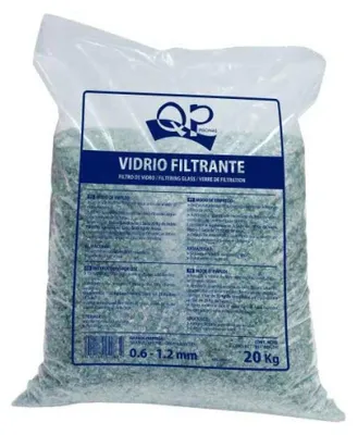 Produktbild von Productos Qp Filterglas 20kg 0.6-1.2mm Durchsichtig  Durchsichtig One Size