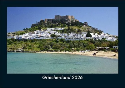 Produktbild von Griechenland 2026 Fotokalender - Querformat DIN A5, Monatskalender mit Bild-Motiven aus Orten und Städten, Ländern und Kontinenten