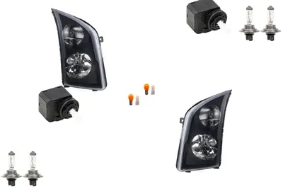 Zdjęcie produktu dla Johns, reflektory pasujące do VW Crafter 2E od 2006 - 2013 Leu. Zestaw L R w. Serwomotor 8292001 1K6941295 0008292001 09185792 13142042 6207086 6207109