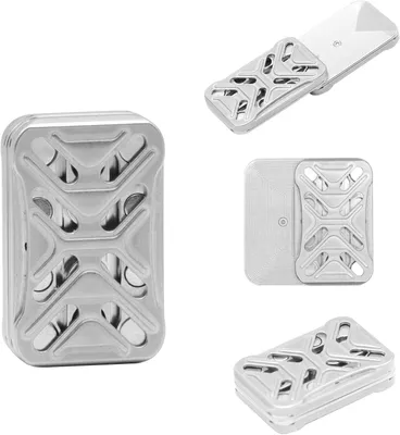 Productafbeelding van Fidget slider metal toy - EDC metal fidget slider magnetisch schuif - Speelgoed met magnetische rits voor vingerpunten