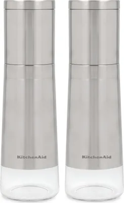 Produktbild von KitchenAid Salz- und Pfeffermühlen, 2er Set, Farbe:Silber