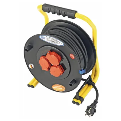 Produktbild von Cimco Kabeltrommel 25 m mit 3 Profi-Schutzkontakt-Steckdosen 230 V 16A 146900