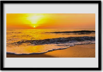 Produktbild von Bild 70x50 MDF-Rahmen Wandkunst Meer Landschaft