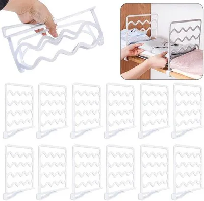 Produktbild von Famanu Plattenorganizer 12 Stück - Weiß - Kunststoff