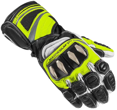 Produktbild von Arlen Ness Yakun Evo Motorradhandschuhe, schwarz/weiß/neon-gelb, 3XL