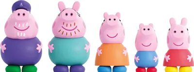 Produktbild von Peppa Pig – Set mit 5 Badefiguren Peppa Wutz – Wasser- und Badespielzeug – inklu