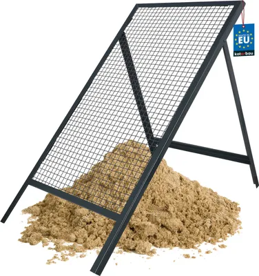 Immagine prodotto di KOTARBAU® accio da Giardino 20x20mm accio Sabbia Acciaio 60x120cm Grigio per Terriccio Robusto Supporto Regolabile Per Giardino e Cantiere