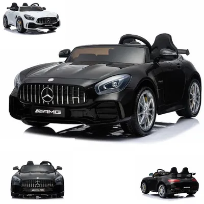Immagine prodotto di Auto elettrica per bambini ES-Toys Mercedes GT R AMG, due posti, pneumatici EVA, 2x 35W nero