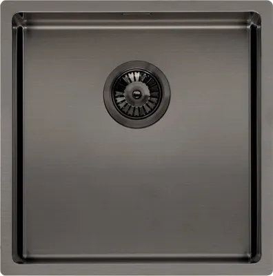 Produktbild von REGINOX Spüle MIAMI 40 x 40 in der Farbe GUN METAL / PVD-Beschichtung / Spülbecken