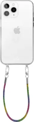 Produktbild von Rainbow Diamonds Transparant Cord Hülle  - Kompatibel mit iPhone 11 Pro Max