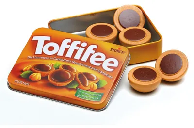 Zdjęcie produktu dla Erzi Toffifee w puszce - Akcesoria sklepowe