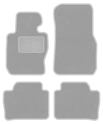 Image de Tapis de sol en moquette pour BMW 3 F31 2012-2019 (Touring xdrive) – jeu 4 pièces, gris, sur mesure – Wielganizator OSLO