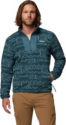 Produktbild von Columbia Sequoia Grove™ Printed Fleece Mit Durchgehendem Reißverschluss Blau L Herren Blau L