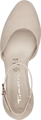 Produktbild von Tamaris Damen Pumps Leder Fesselriemen stoßdämpfender Blockabsatz 1-22401-42, Größe:38 EU, Farbe:Beige