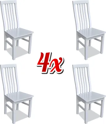 Obrázek produktu pro Sada 4x židle design židle z masivního dřeva sedák veranda kuchyně jídelna