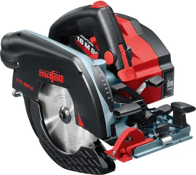 Produktbild von mafell Akku-Handkreissäge K 55 18M bl im T-MAX - 91B501