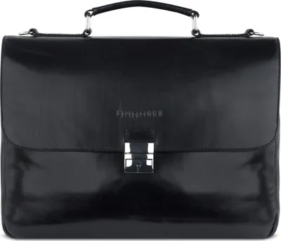 Produktbild von bugatti Leder Aktentasche Laptoptasche mit Laptopfach Romano Briefcase Black schwarz