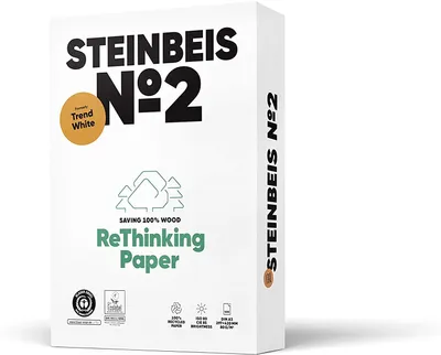 Produktbild von Steinbeis No 2 - Trend White 80g/m² DIN-A3 500 Blatt 100% Recycling