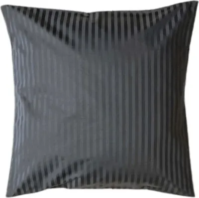 Produktbild von Belledorm - gestreift - Kissenhülle "Hotel" BM446 (66 cm x 66 cm) (Holzkohle)