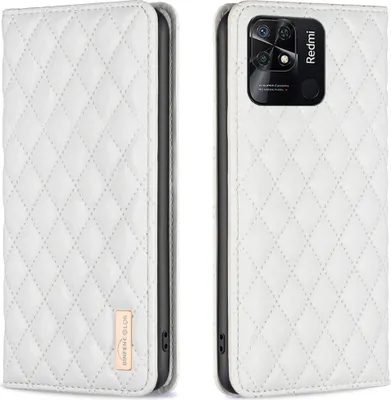 Produktbild von Redmi 10C Hülle, Elegant Bookstyle Flip Leder Kartenfächer Schutzhülle mit Ständer für Xiaomi Redmi 10C Weiß