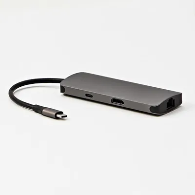 Image de Station d'accueil Tout nouveau USB 3.1 Type-C HDMI, RJ45, microSD, USB C (PD), 2x USB3.0