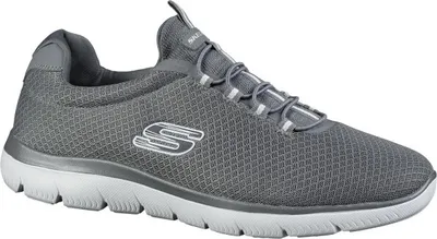 Produktbild von Skechers Summits, Herren Mesh Sneakers, Sportschuhe in grau, Memory Foam Fußbett, Skechers Laufsohle, in der Maschine waschbar