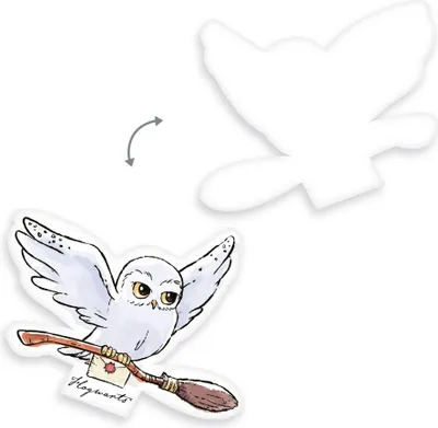 Produktbild von Harry Potter Dekokissen Hedwig Flying 38 cm