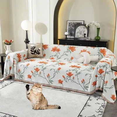 Produktbild von Katoenen Boho-Decken für Bett und Sofa 180 x 260 cm