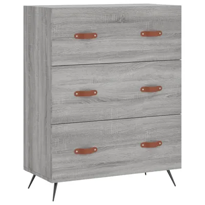 Immagine prodotto di Cassettiera Grigio Sonoma 69,5x34x90 cm in Legno Multistrato