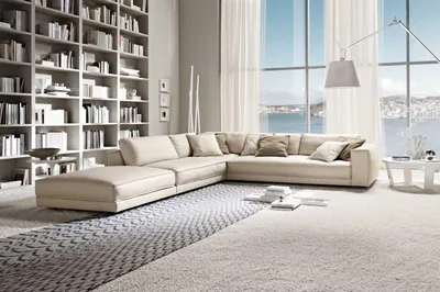 Produktbild von Wohnzimmer Ecksofa L-Form Modern Weiß Design Sofas Neu Ecksofa Polsterung Couch