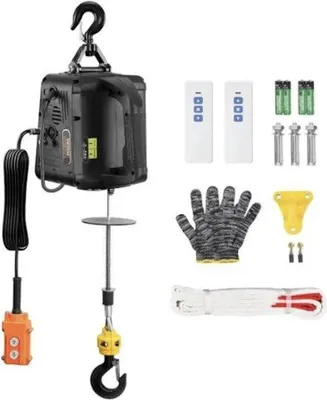 Obrázok produktu pre Elektrický navijak 500 kg, zdvíhací navijak, zdvíhací a ťažný žeriav