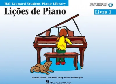 Obrázek produktu pro Piano Lessons, Book 1 - Portuguese Edition: Hal Leonard Student Piano Library (Bk/Online Audio)