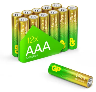 Productafbeelding van Alkaline batterijen GP Ultra AAA (LR03), 12 stuks, artikelnummer B0212F